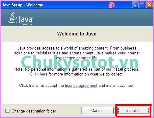 hướng dẫn cài đặt Java