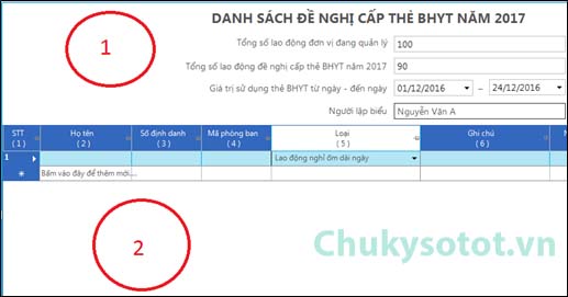 Hướng dẫn gia hạn thẻ BHYT 2017 - Tờ khai DKBHYT 2017
