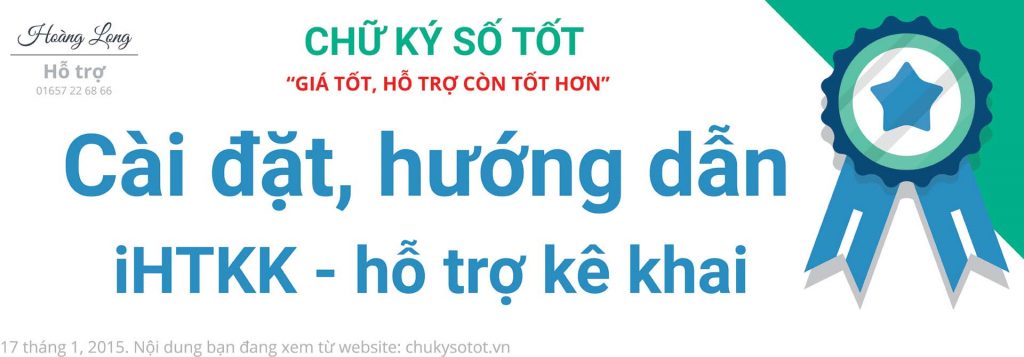 Cài đặt, hướng dẫn kê khai thuế