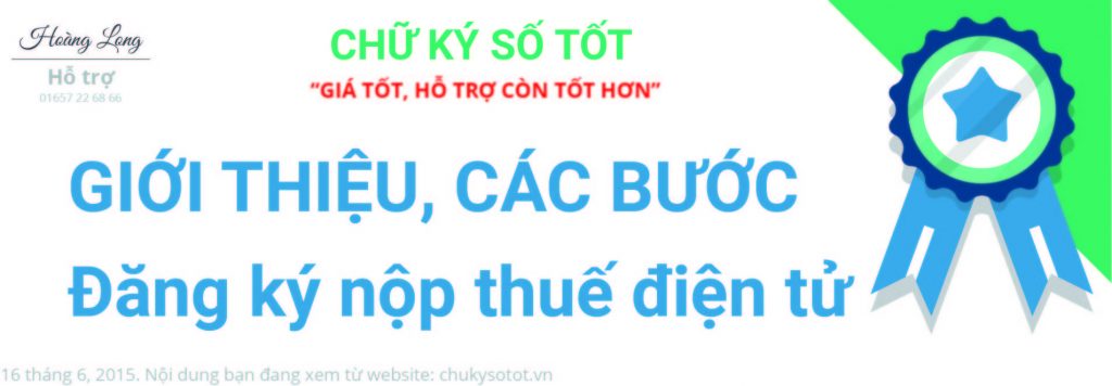 giới thiệu, các bước đăng ký nộp thuế điện tử