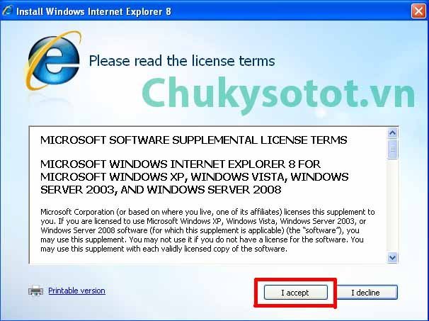 windows xp internet explorer 8 cumulative update