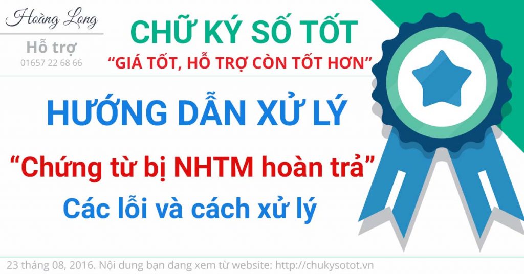 chứng từ bị ngân hàng thương mại hoàn trả