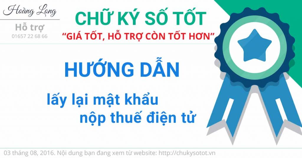 hướng dẫn lấy lại mật khẩu trang nộp thuế điện tử (4)