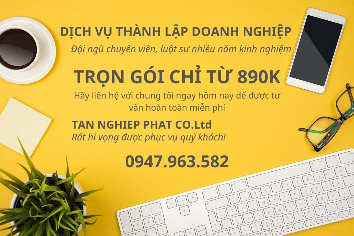 Dịch vụ thành lập doanh nghiệp trọn gói